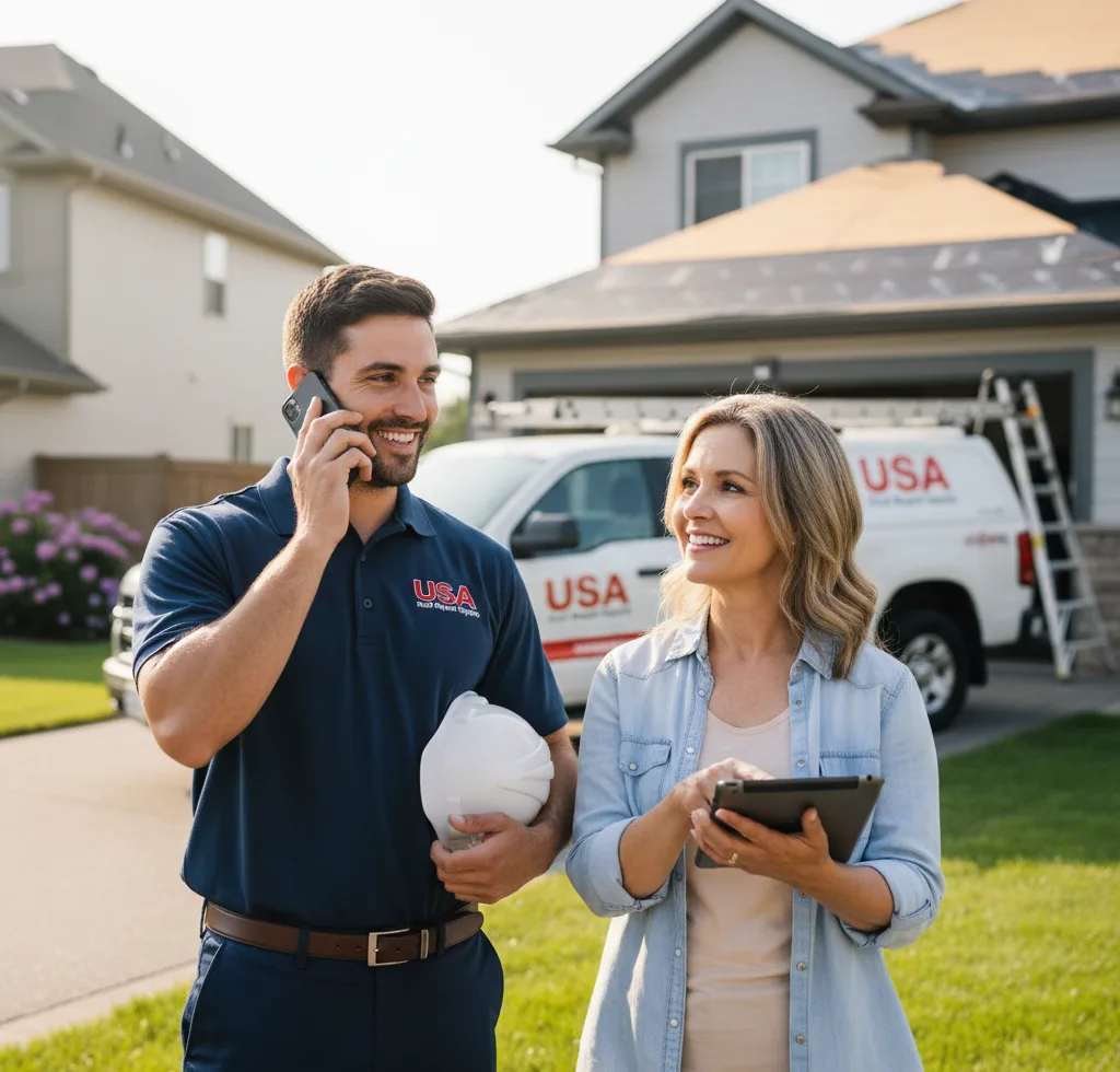 USA Roof Repair Experts customer support in Frierson